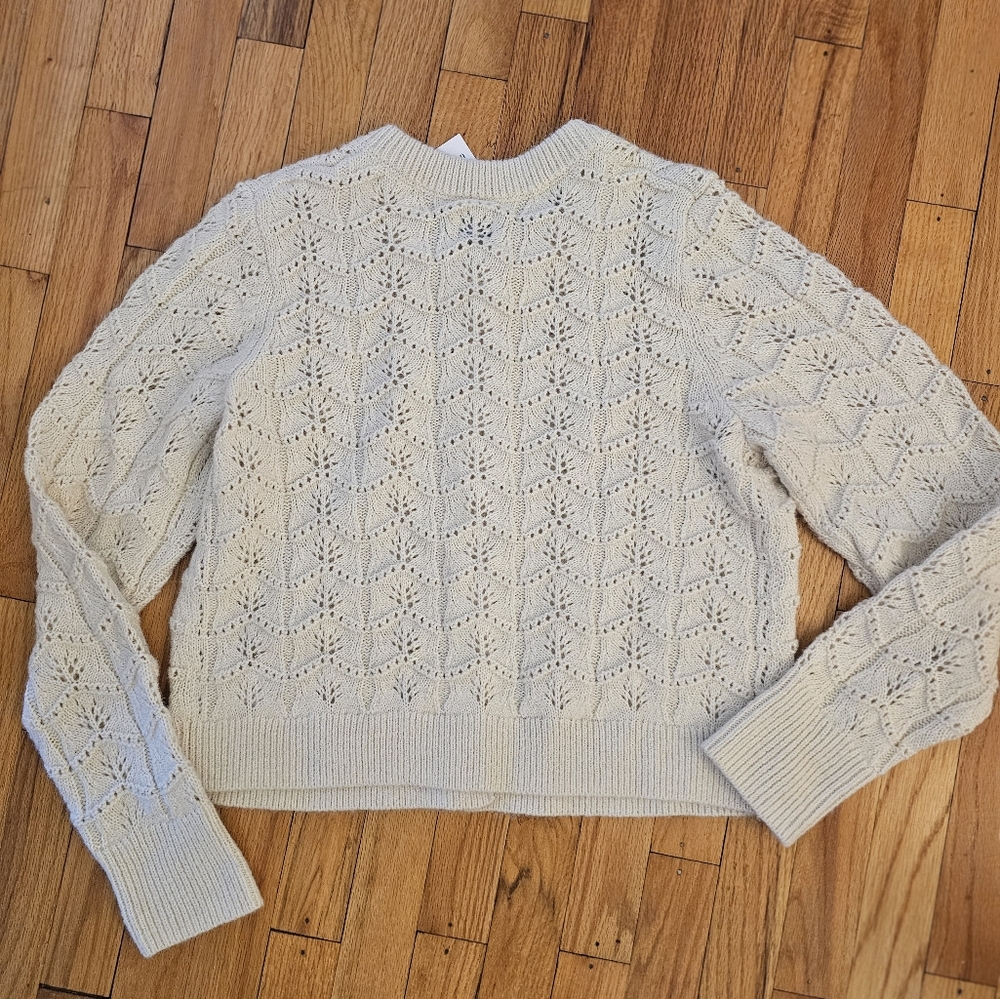 Gap women's Pointelle Sweater Cardigan - Picture 2 of 5
